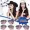 12 Pack Mens Women American Flag Sunglasses USA Flag Glasses for 4th of July for Independence Day Patriotic Decoration